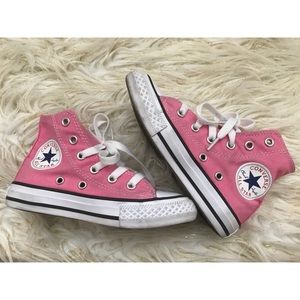 Kids Pink High Top Converse